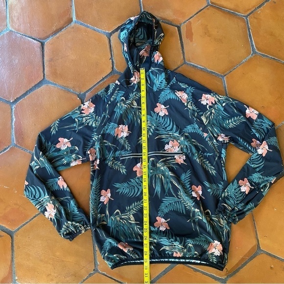 Spiritual Gangster Men's Ignite Anorak Jacket Hoodie Pullover Tropical Floral M - Picture 6 of 8